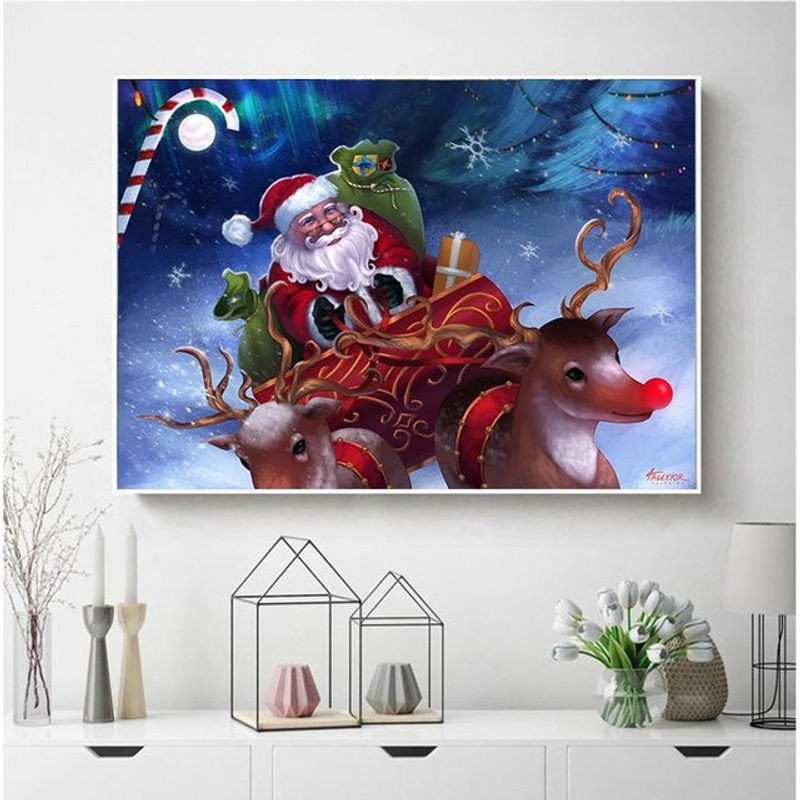 FIYO Diamond Painting DIY Tiere Wanddeko mit Full Square Steinen, mehrfarbig, B/H: 30 x 20 cm - Bild 1