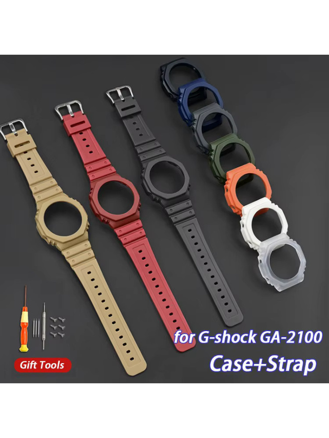 Casio Uhrenarmband, Gummi-Harz, Kunststoff, G-SHOCK GA-2100 GA-2110 - Bild 3