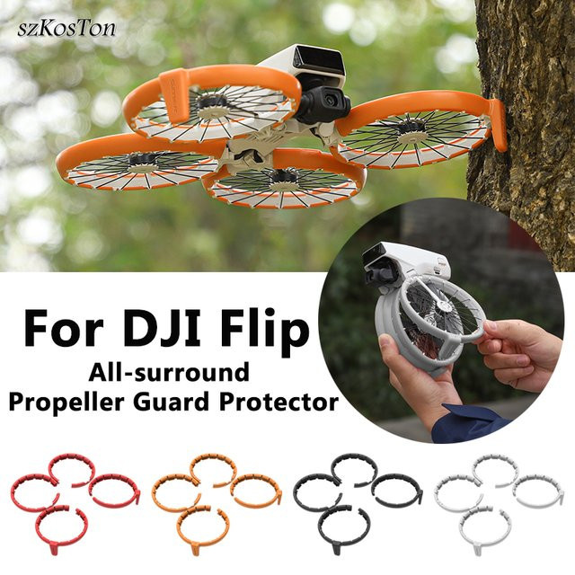 Sunnylife Propellerschutz für DJI Flip Drohne in Orange als Antikollisionsschutz und Fallschutz - Bild 1