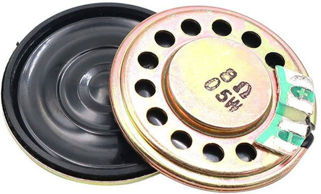 5er-Set 8R Horn Lautsprecher 0,5 Watt Durchmesser: 32 mm, Dicke: 5 mm für Musikboxen und Walkie-Talkies - Bild 1