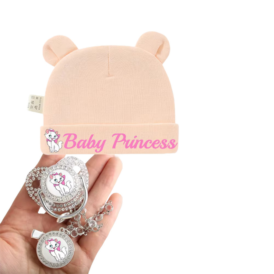 Disney Baby-Schnuller mit Cartoon-Muster aus BPA-freiem Latex in Pink für 0-6 Monate - Bild 3