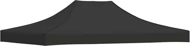 vidaXL Partyzelt-Dach aus PVC-beschichtetem Polyester, Schwarz, B/T: 4,5 x 3 m - Bild 1