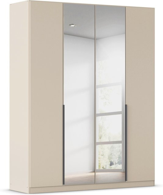 RAUCH Drehtürenschrank Alabama mit Spiegel in Beige-Champagner und grauen Griffen, B/H: 181 x 210 cm - Bild 1