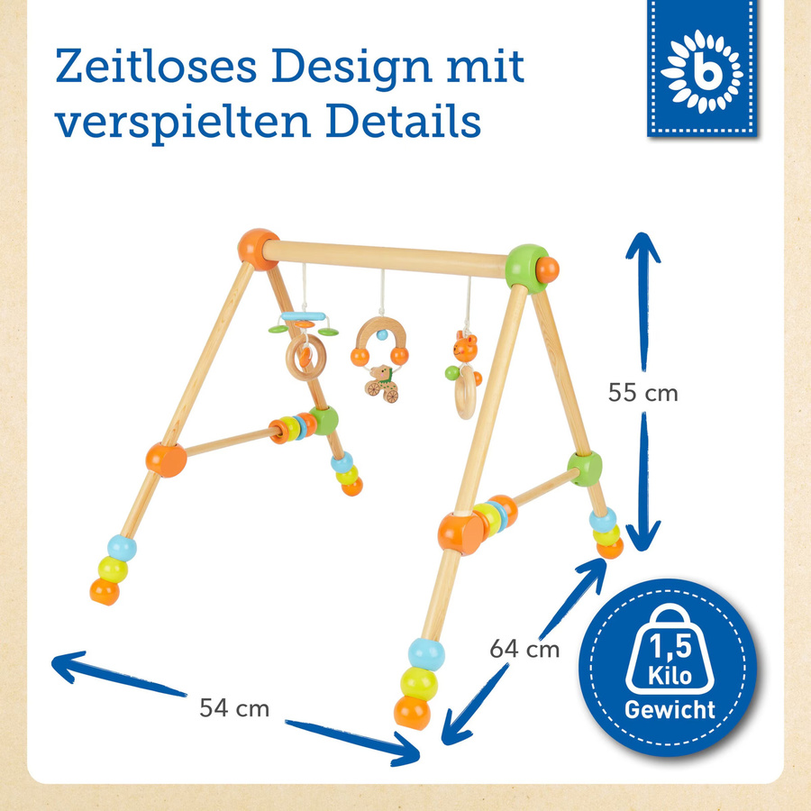 Bieco Spielbogen Holz, Höhenverstellbar, ab 0 Jahre - Bild 2
