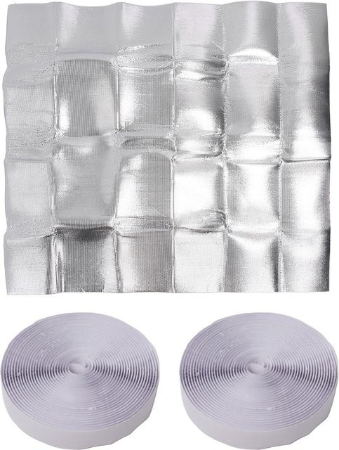 OutsideWorld Dachbodenventilator Dichtungsabdeckung aus PE und Aluminium in Silber, B: 129 cm, H: 95 cm - Bild 1