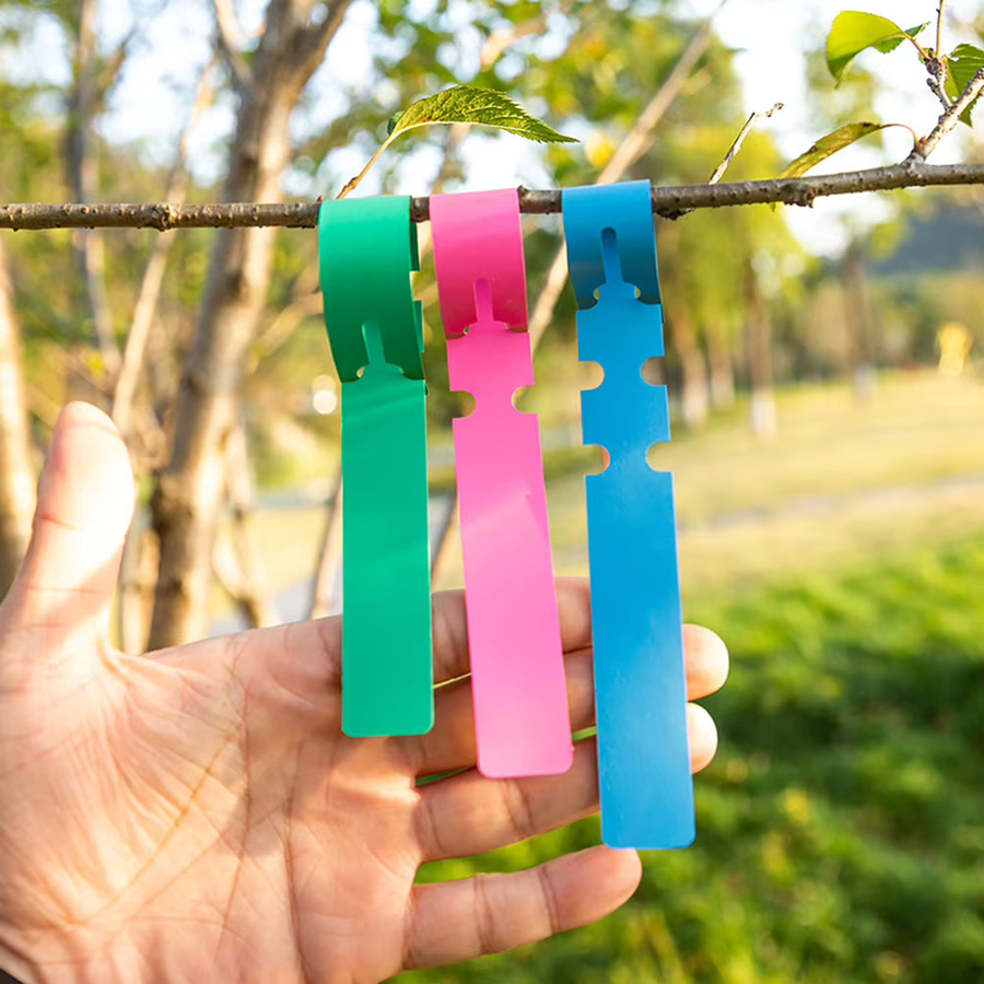 100 Stück wasserdichte Pflanzenmarkierungen aus PVC in Weiß als Etiketten für Garten und Pflanzgefäße - Bild 1