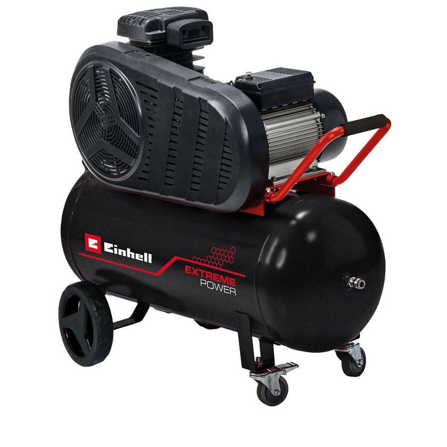 Einhell Kompressor TE-AC 430/50/10 Schwarz-Rot mit 10 bar und 50 Litern Fassungsvermögen - Bild 2
