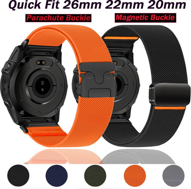 AETEEY Uhrenarmband Nylon, Schwarz, Unisex - Bild 1