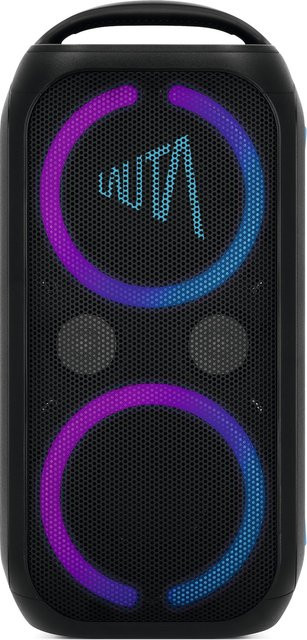 TechniSat WUMMSBOX Bluetooth Lautsprecher mit Akku, Subwoofer und Lichteffekt in Schwarz - Bild 1