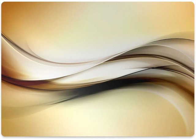 Tulup Bodenschutzmatte für Hartböden in Beige und Grün, B/T: 140 x 100 cm - Bild 1
