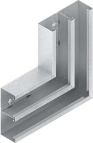 niedax DKV 220-78T100 R Vertikaleck aus Stahl in Weiß und Silber - Bild 1