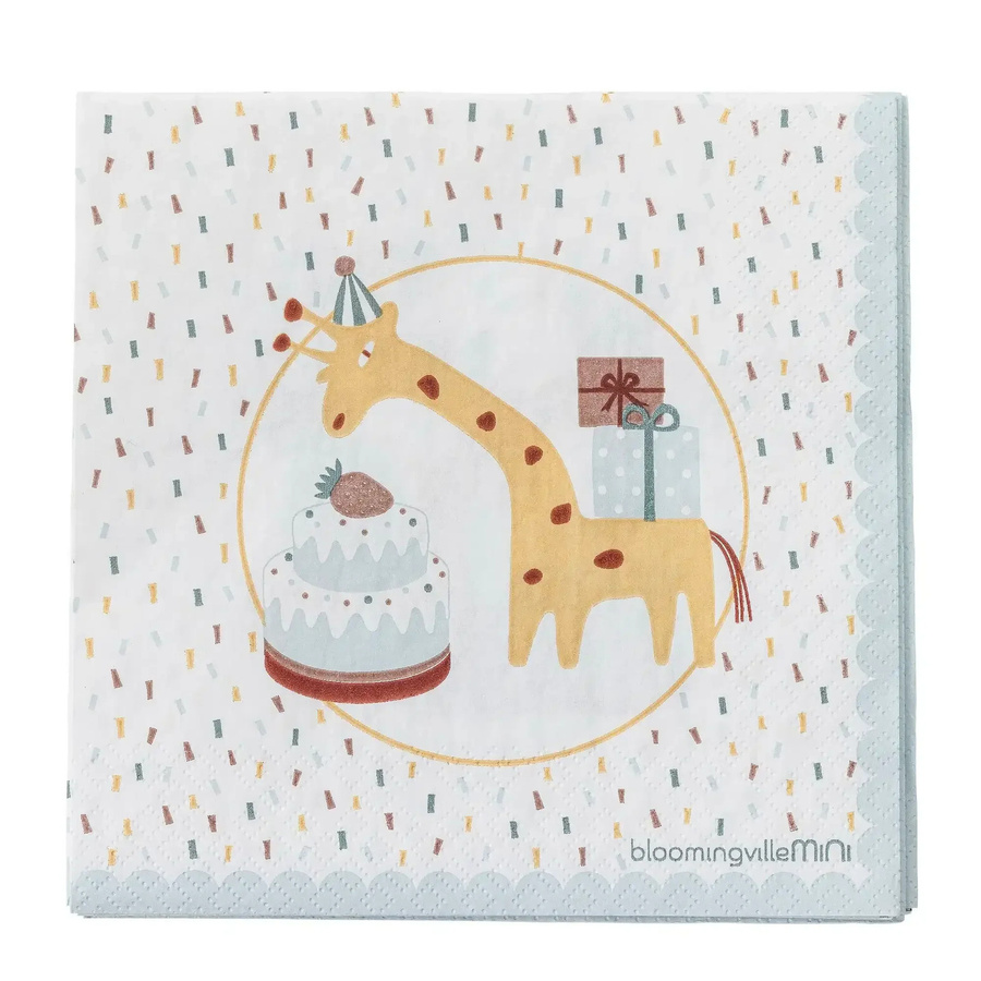 Bloomingville Mini Celebrate Servietten aus Papier in Blau - Bild 1