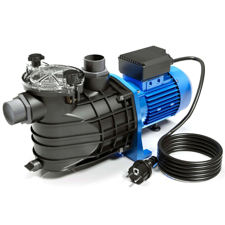 Wiltec Pool Pumpe in Blau mit 34800 L/H und 3000 W als Schwimmbad Filter- und Umwälzpumpe - Bild 2