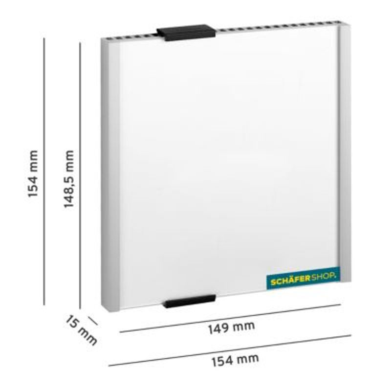 Durable Türschild INFO SIGN in Silber, B: 14,9 cm, H: 14,85 cm - Bild 3
