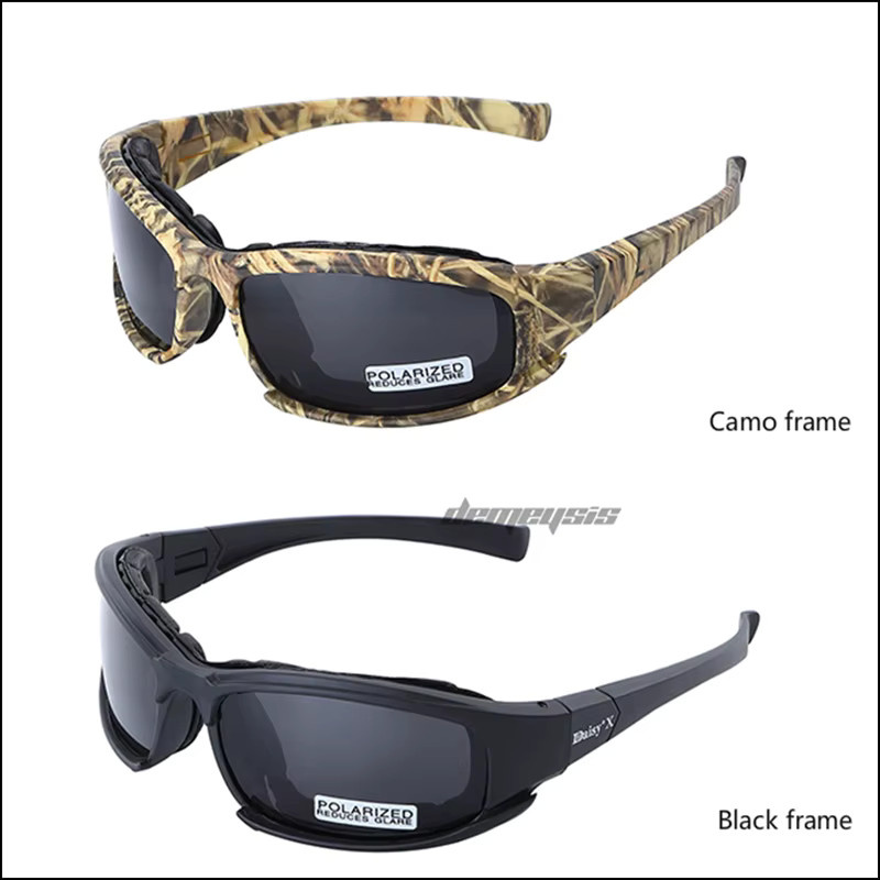 Photochrome Sonnenbrille, Vollrand, Black, Plastic, Wrap - Bild 4