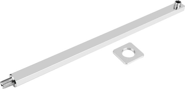 TOMTOP JMS Wandmontierte Duschverlängerung aus Edelstahl in Weiß und Chrom, Länge: 60 cm - Bild 1