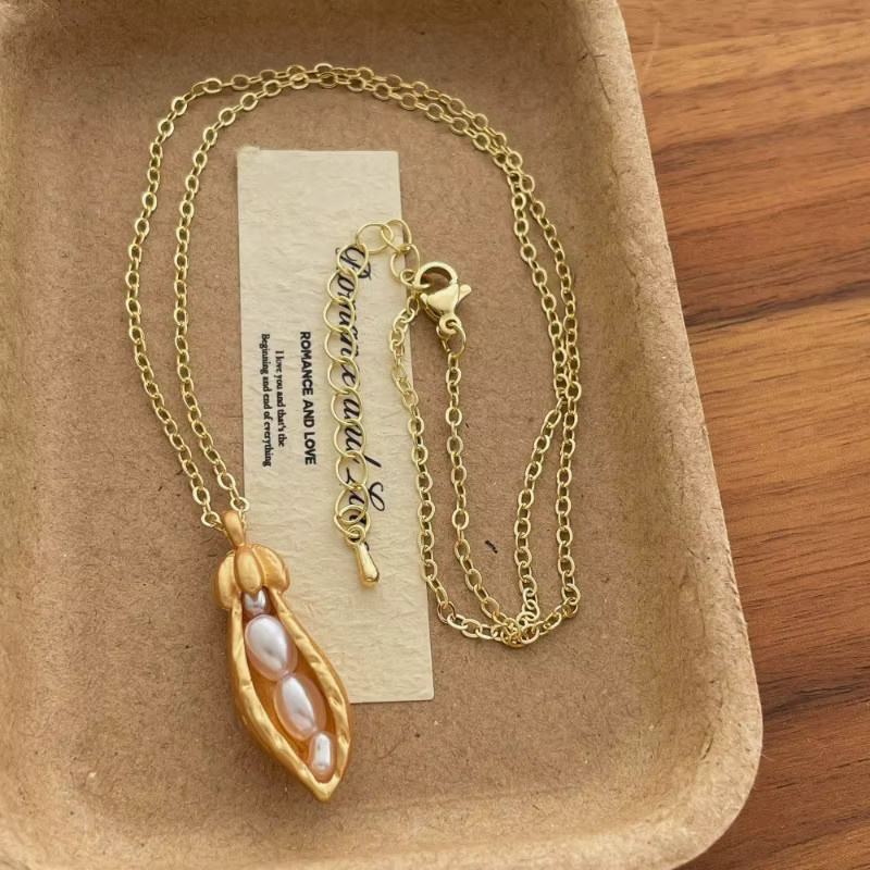 Minar Halskette, Kupferlegierung, Gold, Perle, Damen - Bild 1