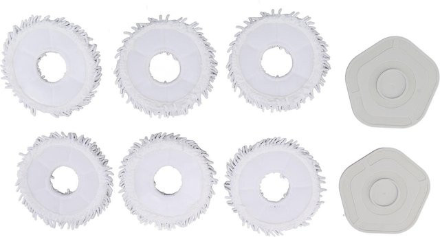 Dreame Bot W10 W10 Pro Ersatz Reinigungspads mit Halter, Weiß - Bild 1