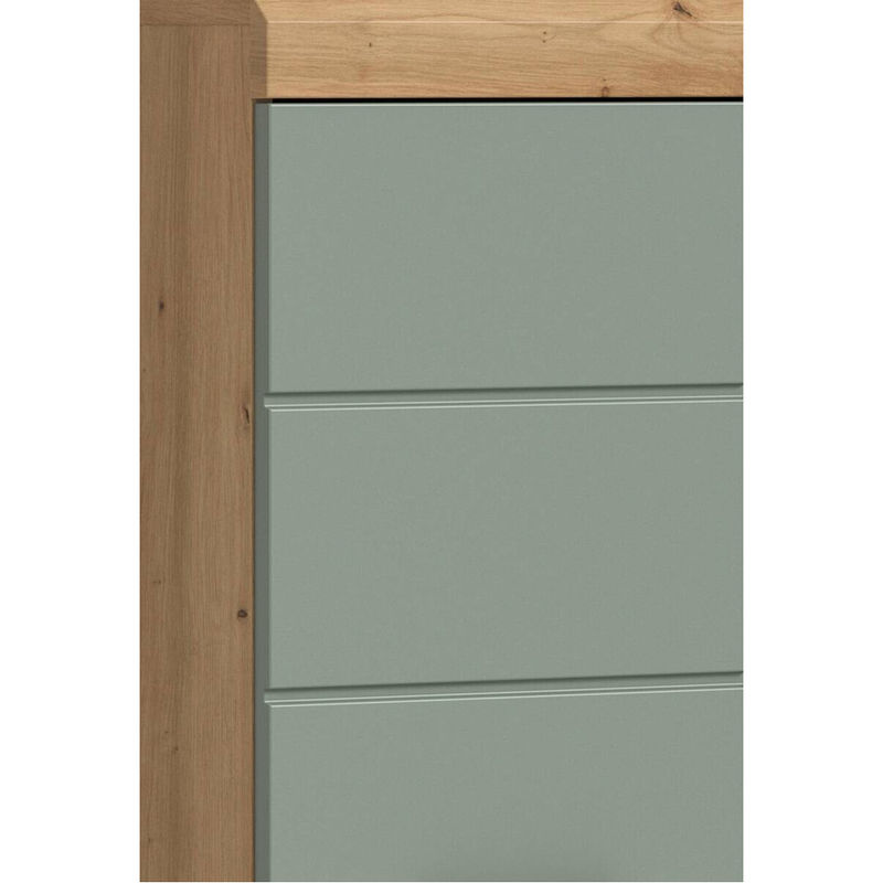 Badkombination Xonox Scout 4-teilig in Eiche Artisan Nachbildung und Salbei Matt mit LED-Beleuchtung, B/H/T: 190 x 191 x 34 cm - Bild 4