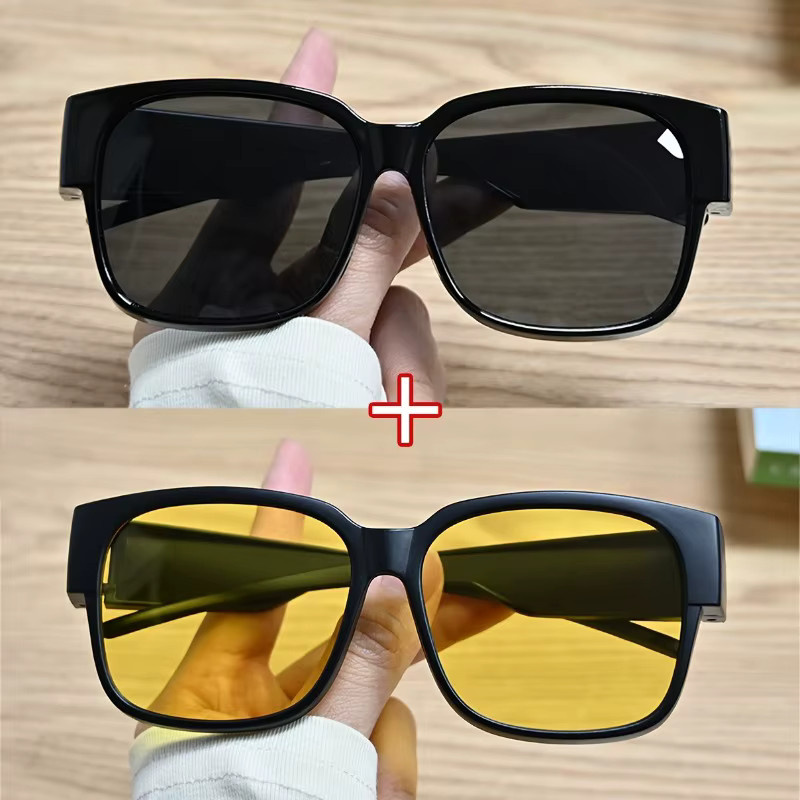 ERIKOLE Sonnenbrille square, Vollrand, Kunststoff, Unisex, schwarz - Bild 2