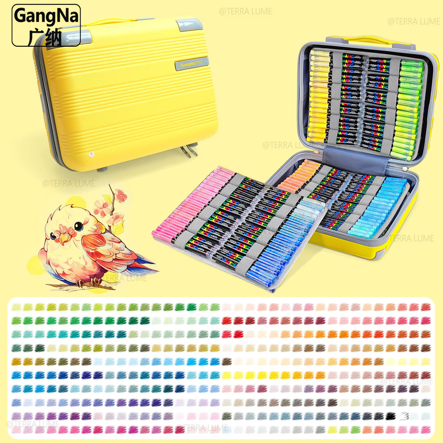 GUANGNA Acryl-Farbmarker Set mit weicher Pinselspitze in 360 Farben für professionelles DIY-Basteln - Bild 4