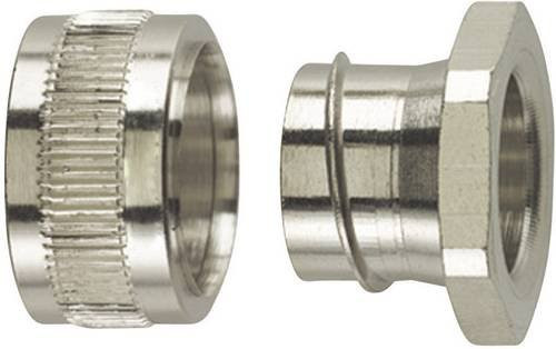 HellermannTyton Endverschluss PCS20-PC aus Metall in Silber, M20, gerade, 16,90 mm - Bild 1