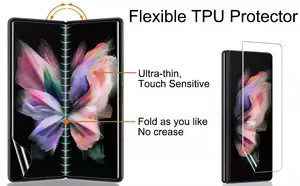 3 Stück transparente Hydrogelfolie Displayschutzfolie für Samsung Galaxy Z Fold 5 und Z Fold 4 - Bild 4