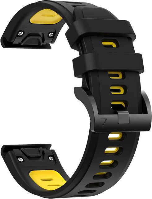Uhrenarmband Silikon, Schwarz, Unisex - Bild 1