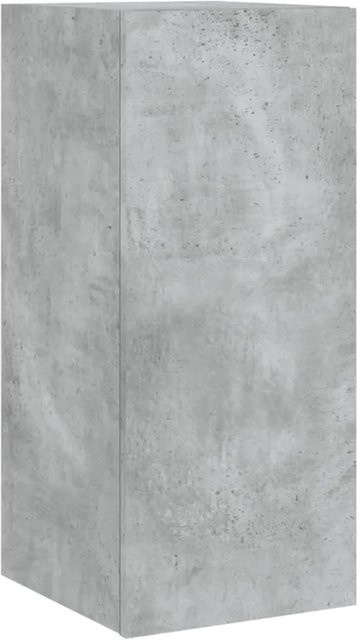 vidaXL TV-Wandschrank mit LED-Leuchten in Betongrau, modern und matt, B/T/H: 30,5 x 35 x 70 cm - Bild 1