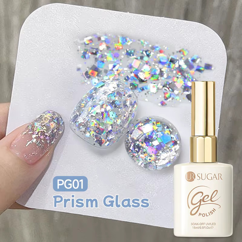 UR SUGAR Nagellack Gel, Silber, 15 ml - Bild 2