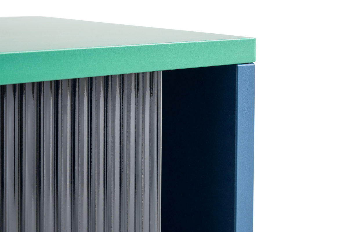 HAY Colour Cabinet M Schrank mit Glastüren in Multicolour aus Valchromat, MDF und Stahl - Bild 3