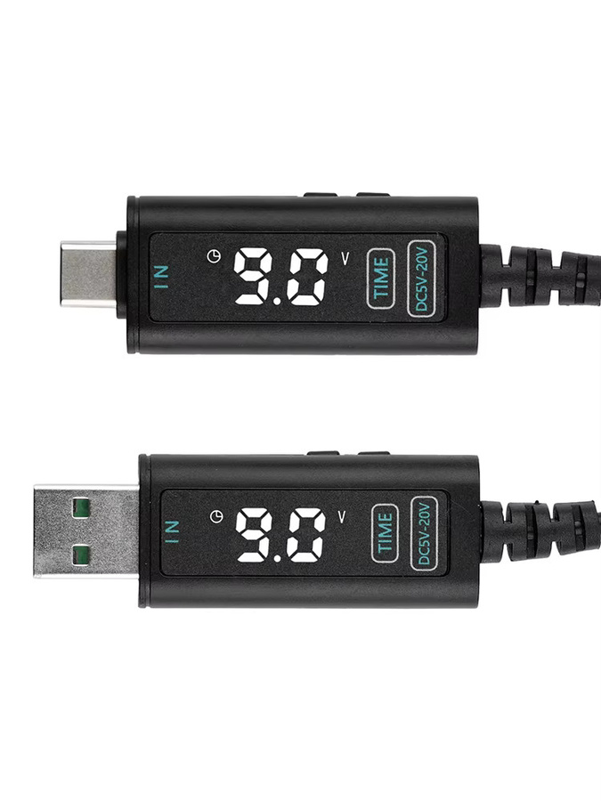 diymore USB-C auf DC Boost Step-up Konverter Kabel mit 5,5 x 2,5 mm Stecker für Netzteil und Ladegerät, Schwarz - Bild 6