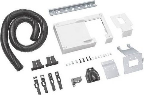 Hager UC12BT23 Bausatz Universal für Türverdrahtungsschlauch mit Nennweite 23mm in Weiß - Bild 1