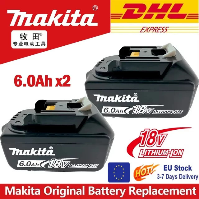 Makita Akku 18V mit 6Ah Kapazität kompatibel mit BL1860, BL1850B, BL1850, BL1840 und BL1830B - Bild 1