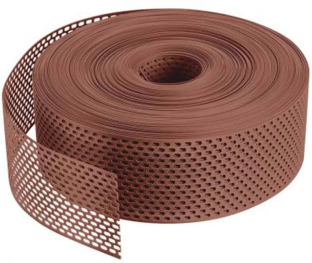Daprona Lüftungsband Traufgitter aus PVC in Rot, B: 80 mm, Länge: 60 m - Bild 1