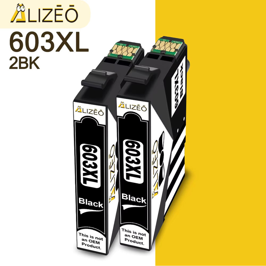 ALIZEO 603XL T603 Kompatible Tintenpatrone in Schwarz für Epson WorkForce XP-2100 XP-2105 XP-3100 XP-3105 XP-4100 XP-4105 Drucker - Bild 3