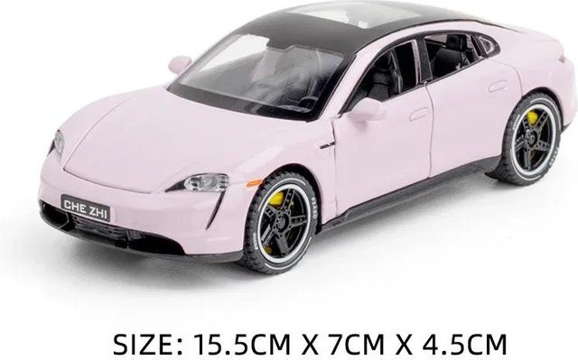 Linyi toy car 911 Targa Taycan Modellauto, Skala 1:32, Metall, ab 14 Jahren - Bild 1