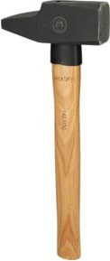 KS Tools Schlosserhammer mit Esche-Stiel in französischer Form, 1500g, Schwarz - Bild 1