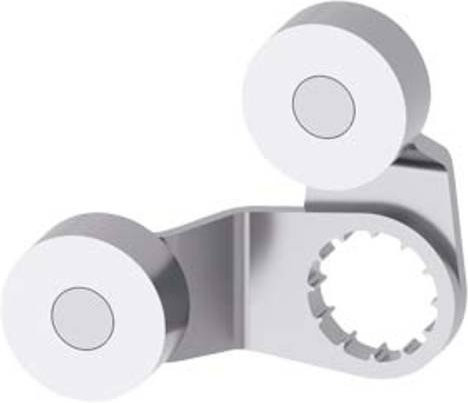 Siemens Gabelhebel 3SE5000-0AT03 aus Edelstahl mit Kunststoffrolle in Silber - Bild 1