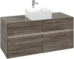 V&B Waschtischunterschrank Collaro mit Waschtisch und LED-Beleuchtung, B/T/H: 120 x 54,8 x 50 cm - Bild 1