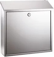 ALCO Briefkasten aus Edelstahl in Silber, Breite: 36,0 cm, Tiefe: 10,0 cm, Höhe: 36,0 cm - Bild 1