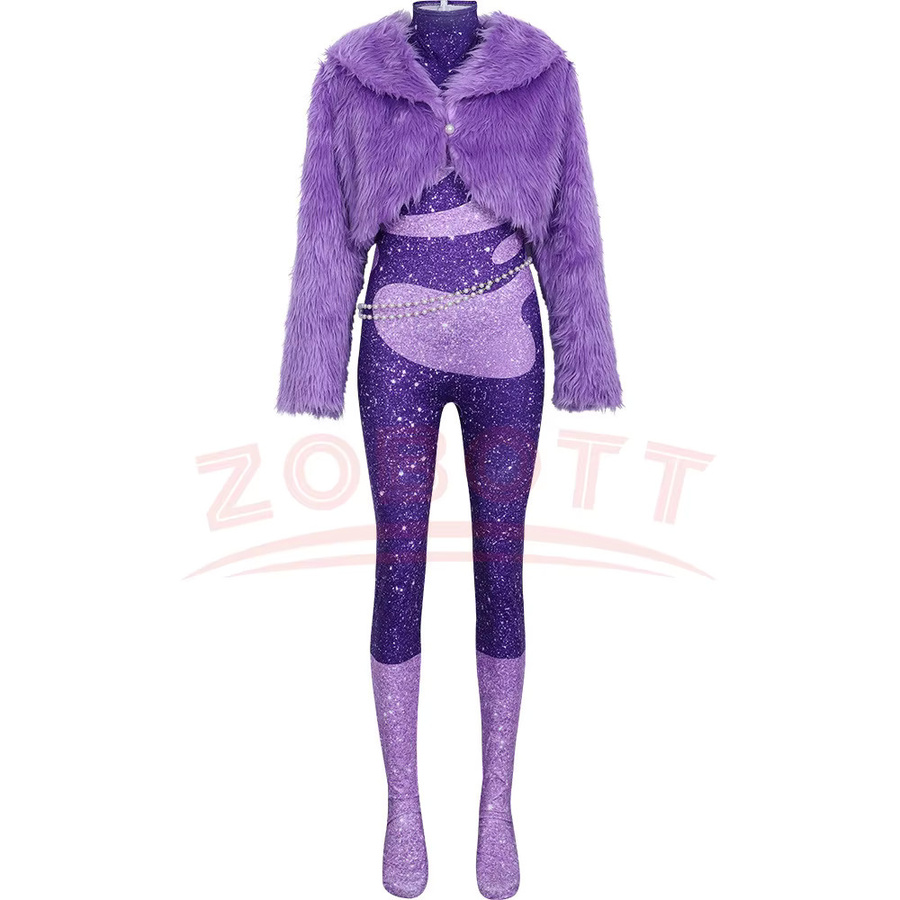 ZOBOTT Zootopia Gazelle Cosplay Kostüm, Lila, Plüsch / Textil - Bild 2