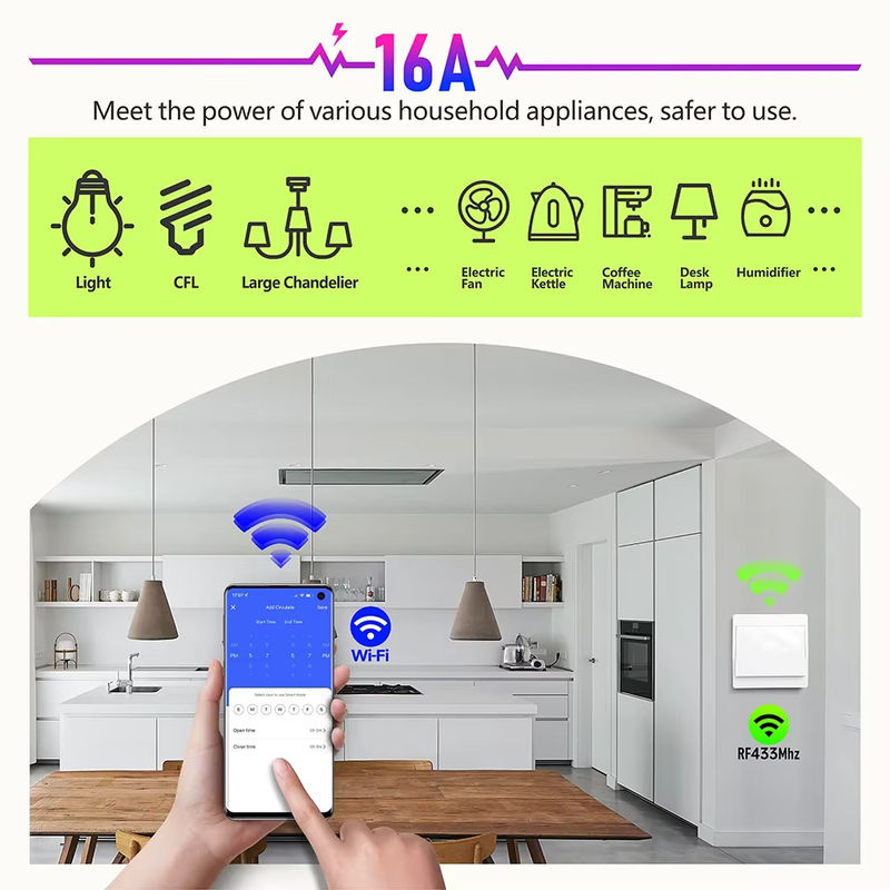 Tuya Smart Life WiFi und 433 MHz Lichtschalter Mini-Modul in Weiß für Alexa und Google Home - Bild 2