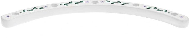 Rico Design Keramik Kerzenbogen Blümchen in Weiß B/H/T: 40 x 11 x 2 cm - Bild 1