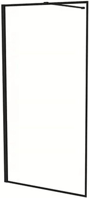 Duschparadies Walk-In Duschwand aus Klarglas mit Schwarzrahmen, Breite: 120 cm, Höhe: 200 cm, 8 mm Nano-Glas - Bild 1