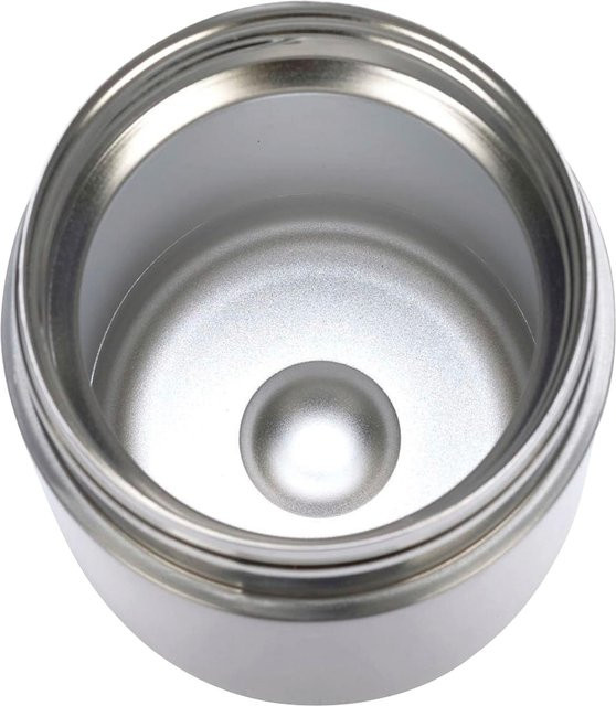 Lässig Thermobehälter aus Edelstahl in Beige und Silber, auslaufsicher und isoliert - Bild 1