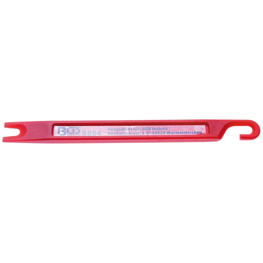 BGS Bremsleitungs-Schaber rot mit Kunststoffgriff L: 16,0 cm, B: 1,4 cm, H: 0,6 cm - Bild 2
