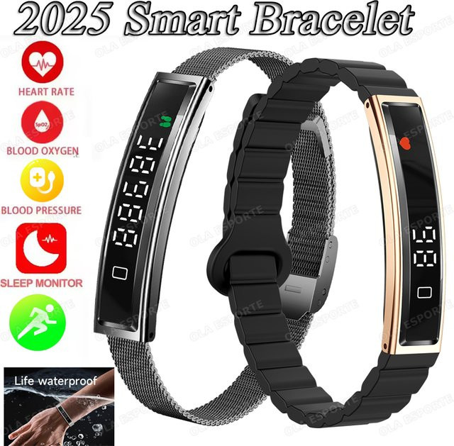 Ola Esporte Smart Armband Unisex in Silber mit Herzfrequenzmessung, SpO2 und Wasserdichtigkeit für Android und iOS - Bild 1