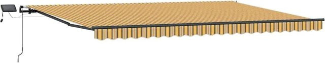 vidaXL Einziehbare Markise aus Stoff in Mehrfarbig, B: 500 cm, T: 350 cm - Bild 1