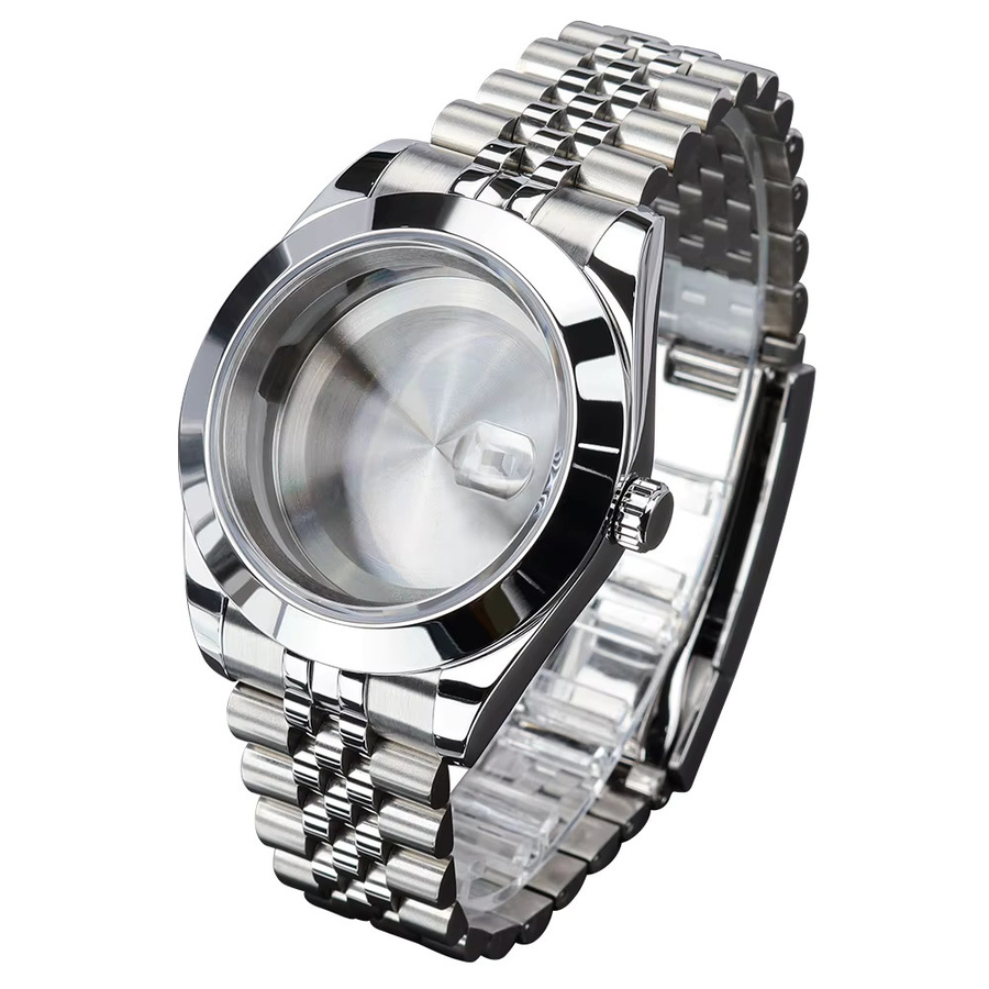 Uhrengehäuse Edelstahl, Saphirglas, 36mm/39mm, Silber - Bild 6